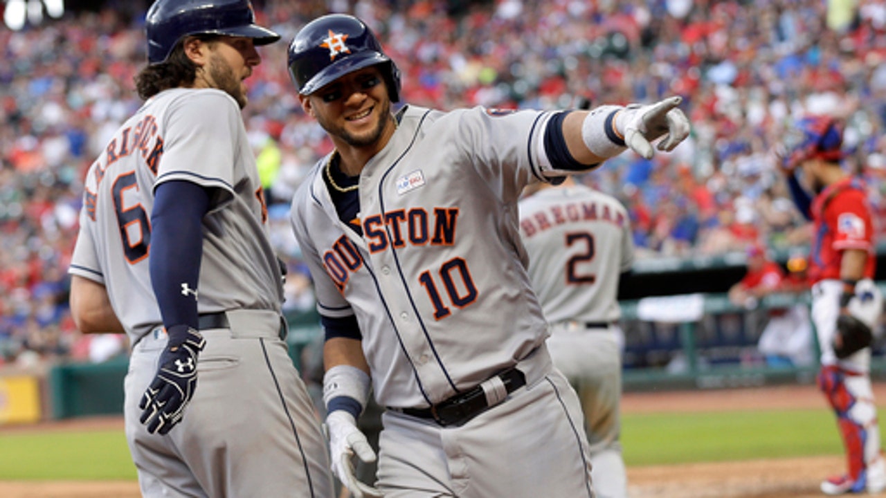 Springer, Astros power past Rangers 7-2, win 10th straight (Jun 04, 2017)